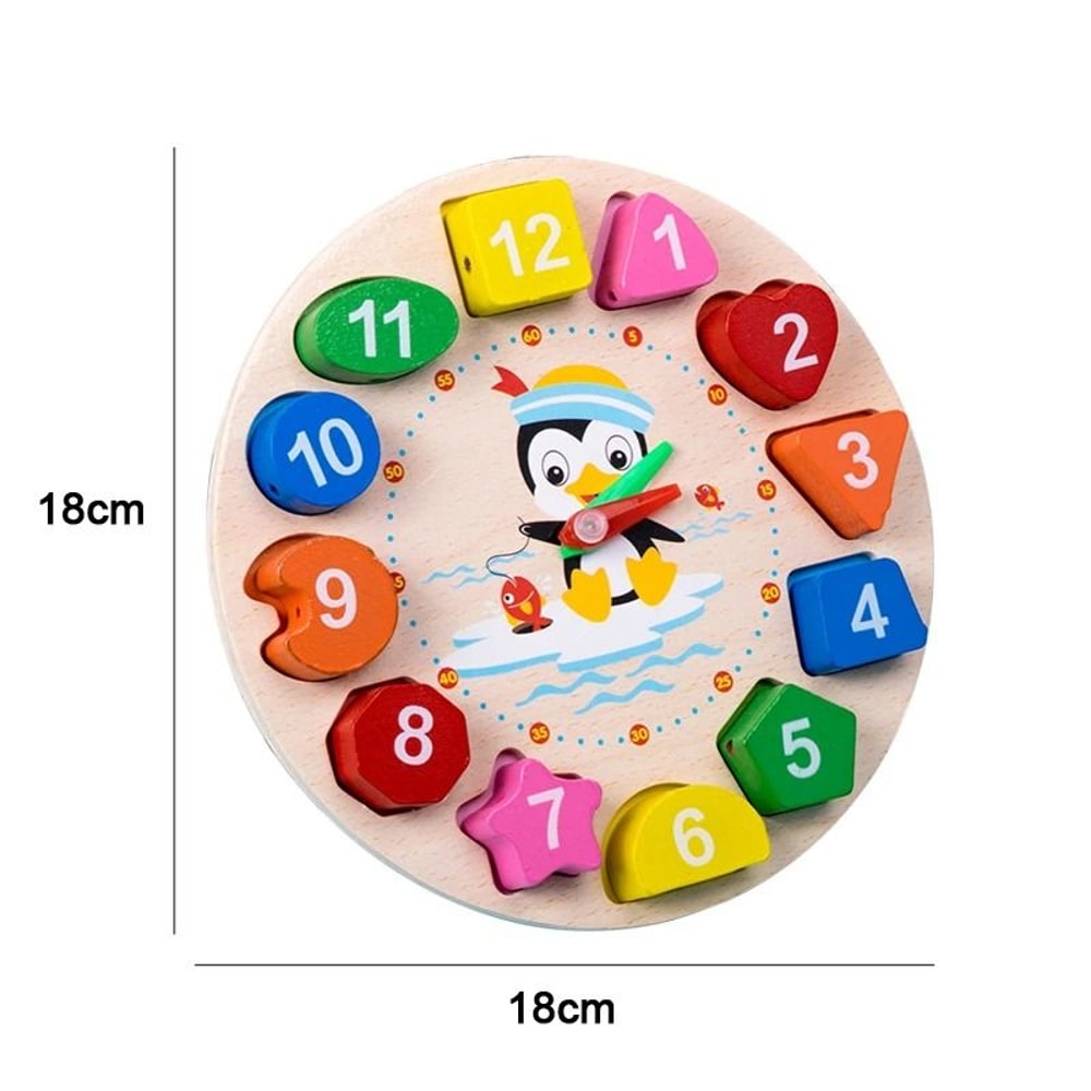 Montessori Wooden Puzzle Toy Early Learning Educational Toy For Kids 8