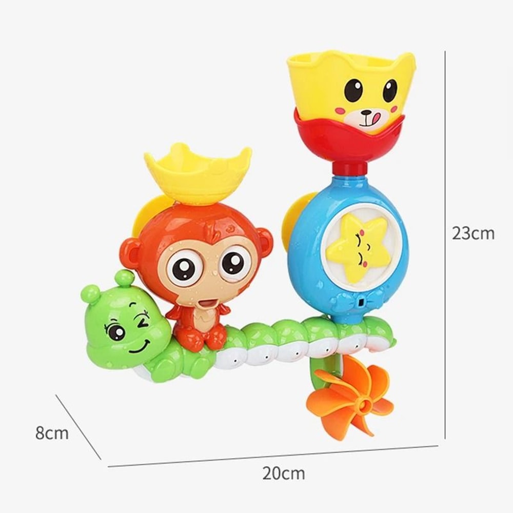 Baby Bath Wall Toy Suction Cup Water Track Shower Toy For Kids 1