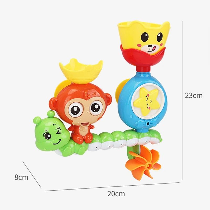 Baby Bath Wall Toy Suction Cup Water Track Shower Toy For Kids 1