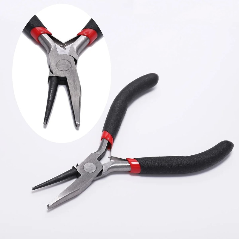 Carbon Hardened Steel Round Nose End Cutting Jewelry Making Pliers Tool 11