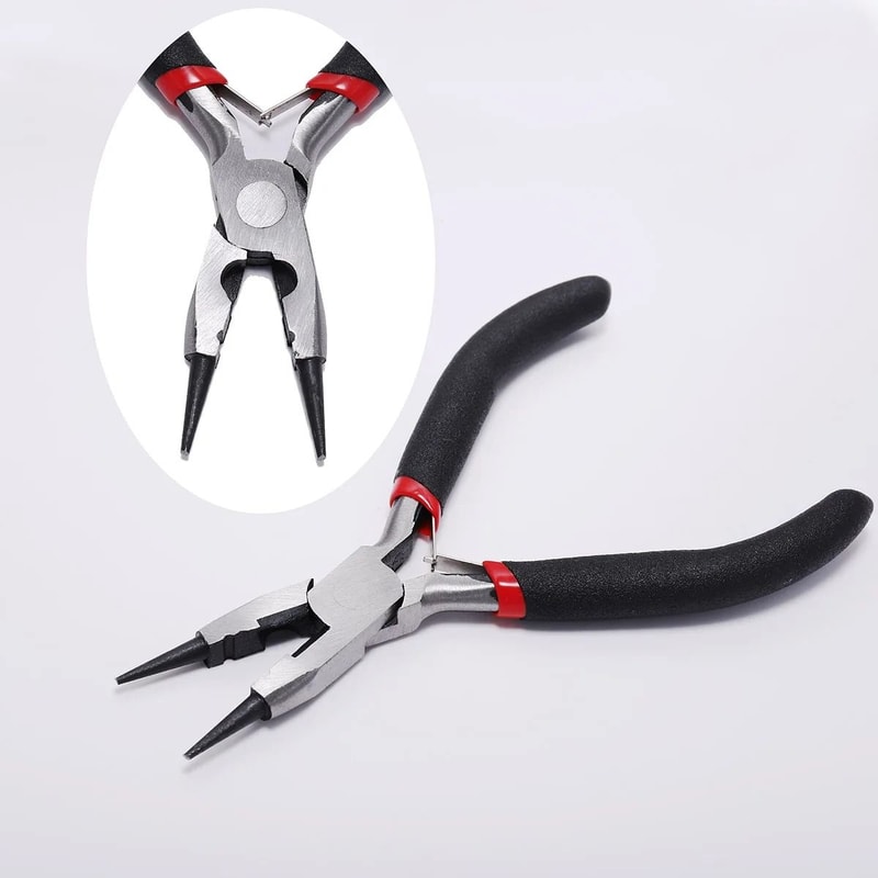 Carbon Hardened Steel Round Nose End Cutting Jewelry Making Pliers Tool 1