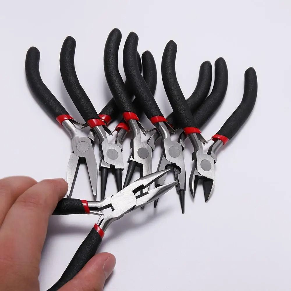 Carbon Hardened Steel Round Nose End Cutting Jewelry Making Pliers Tool 12