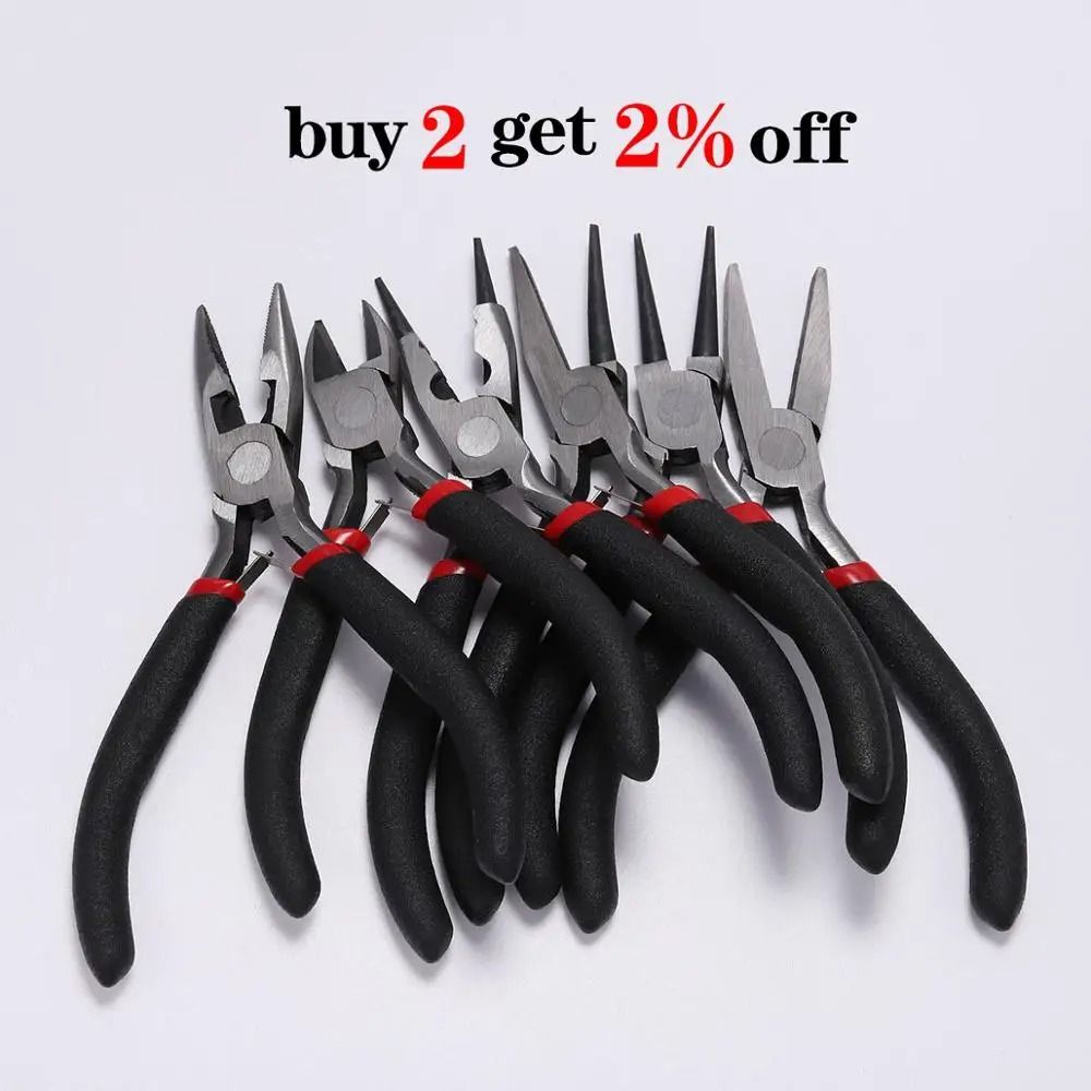 Carbon Hardened Steel Round Nose End Cutting Jewelry Making Pliers Tool 0