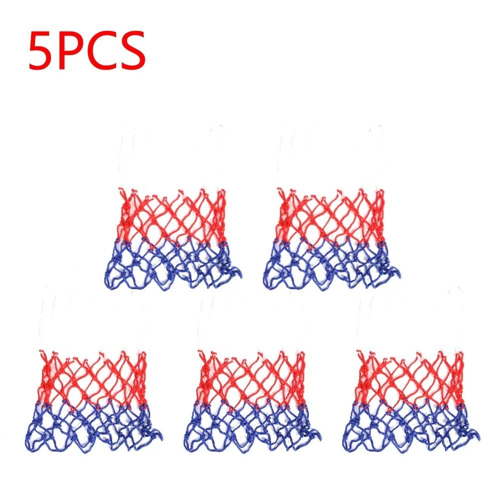 All Weather Basketball Hoop Net Tri Color Net For Kids And Mini Hoops 3