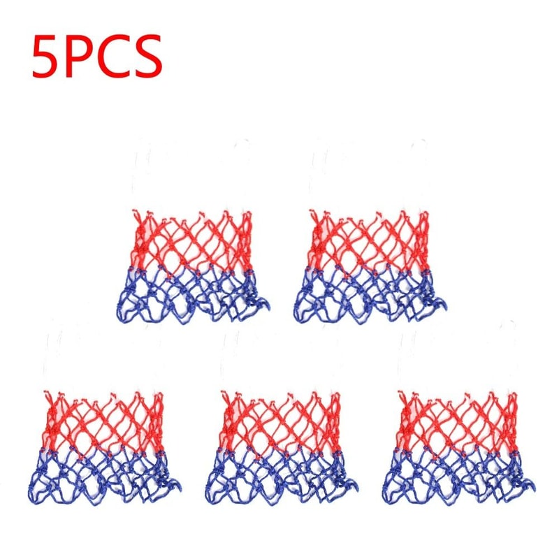 All Weather Basketball Hoop Net Tri Color Net For Kids And Mini Hoops 3