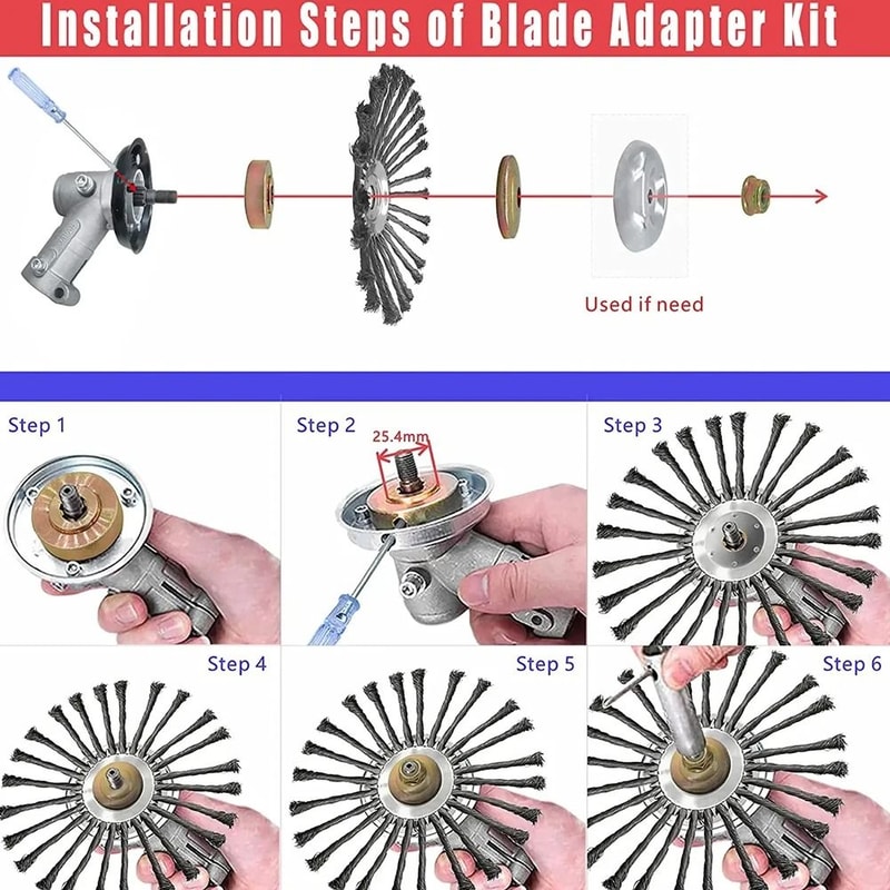 Stainless Steel Grass Trimmer Saw Blade Lawn Mower Cutting Disc 6