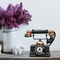 Vintage Telephone Decor Retro Old Style Desktop Ornament For Home And Office 2