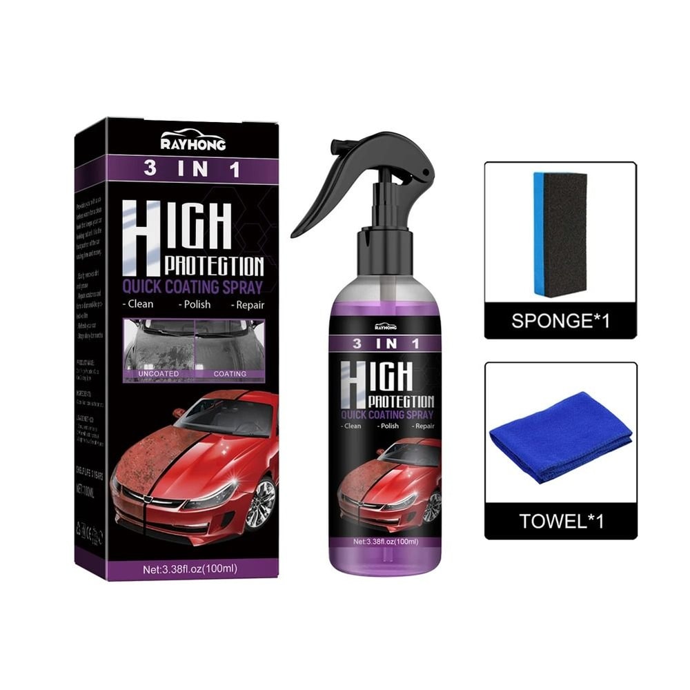 3 In 1 Ceramic Coating Spray Nano Ceramic Car Scratch Restorer 0