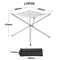 Portable Camping Fire Pit Grill Foldable Stainless Steel Fire Frame 4