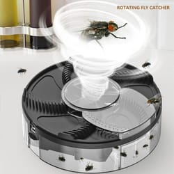 automatic fly catcher usb rechargeable quiet insect trap for indoor and outdoor use