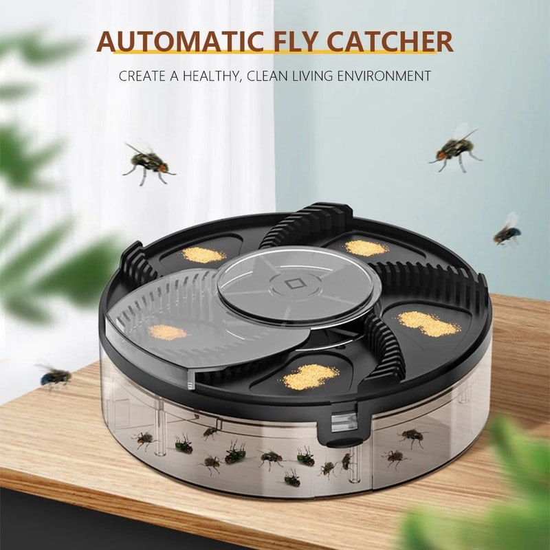 Automatic Fly Catcher USB Rechargeable Quiet Insect Trap For Indoor And Outdoor Use 11