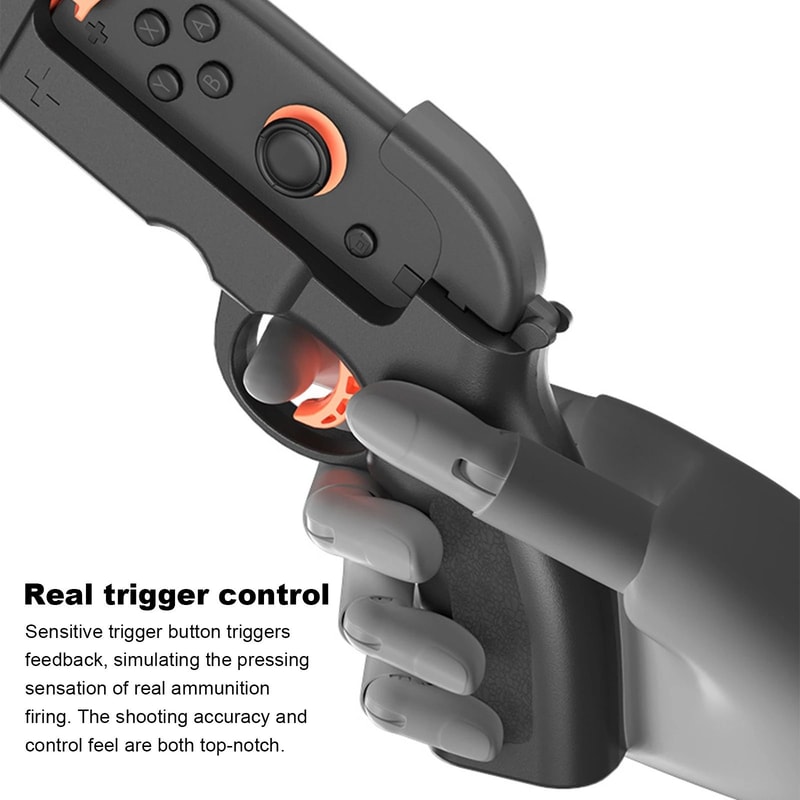 Nintendo Switch Gun Controller Grip Shooting Game Motion Hand Grip 2 Pack 1