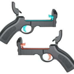 nintendo switch gun controller grip shooting game motion hand grip 2 pack