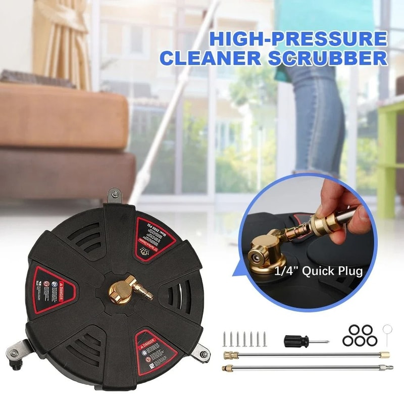 13 Inch Pressure Washer Surface Cleaner Flat Surface Cleaning Attachment 5