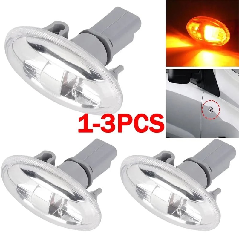 Amber Side Indicator Light Turn Signal Repeater For Peugeot Models 0