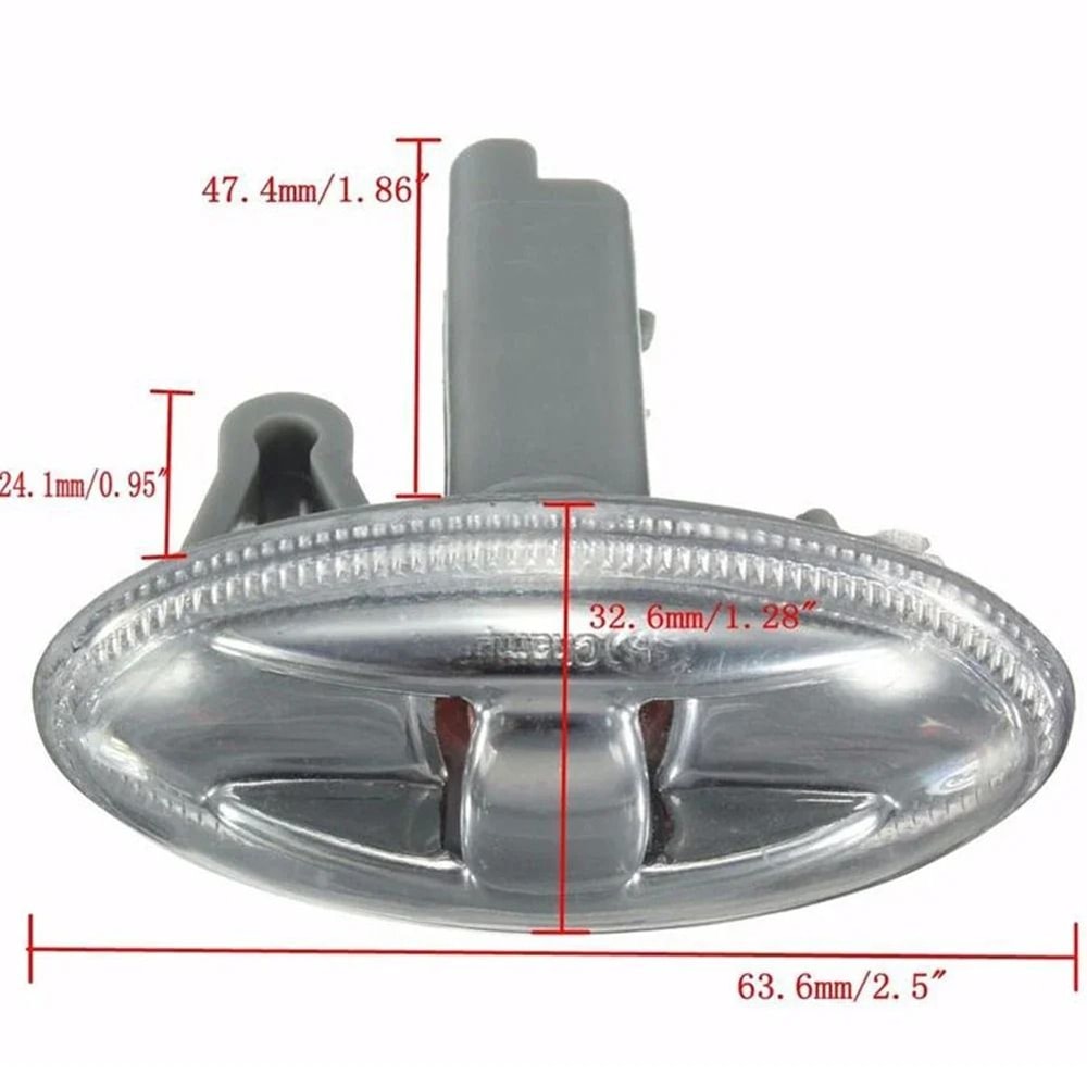 Amber Side Indicator Light Turn Signal Repeater For Peugeot Models 5