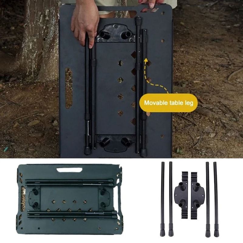 Folding Workbench Legs Adjustable Metal Table Legs For Camping And Travel 6