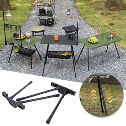 folding workbench legs adjustable metal table legs for camping and travel