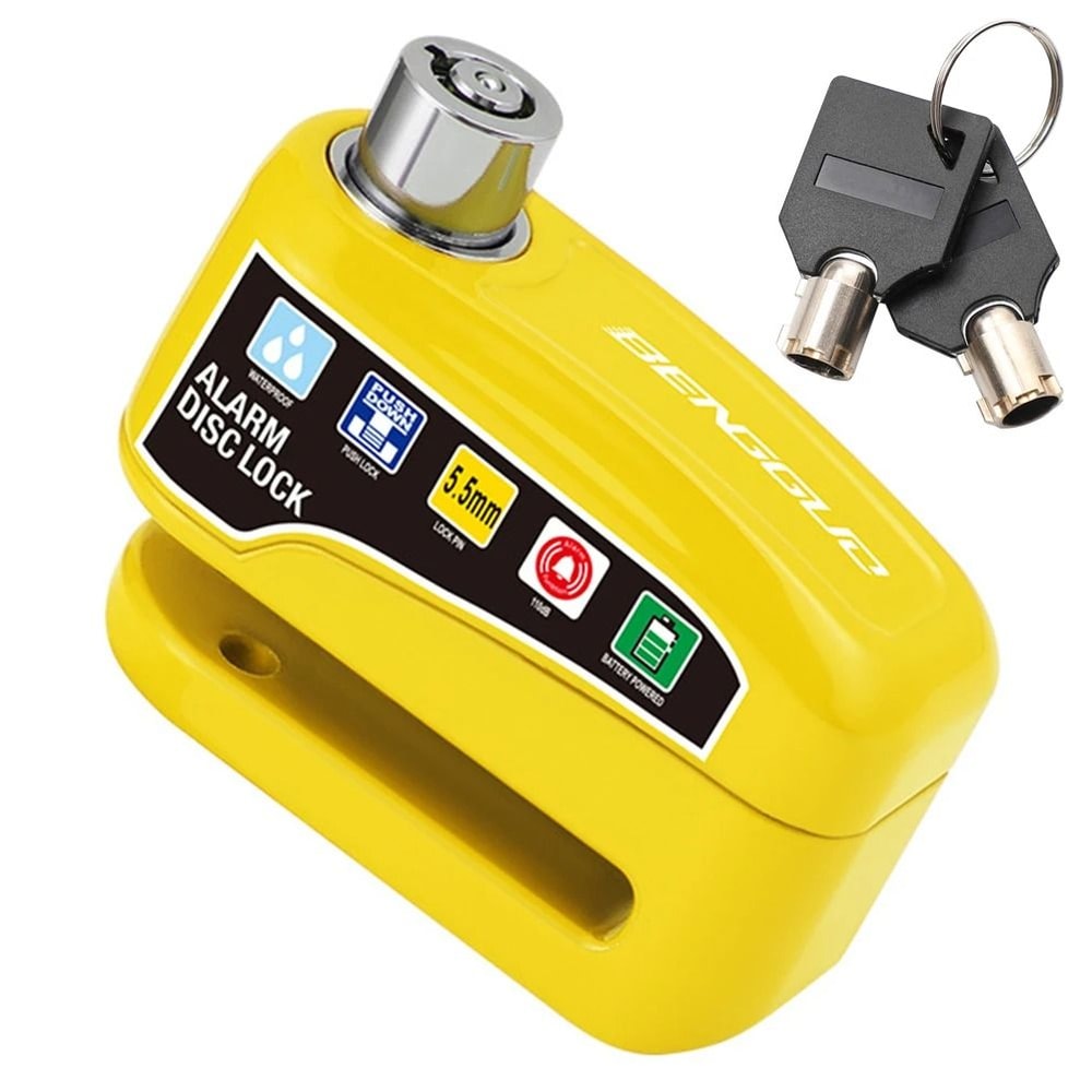 Motorcycle Disc Brake Lock With Alarm Waterproof Anti Theft Safety Lock 5