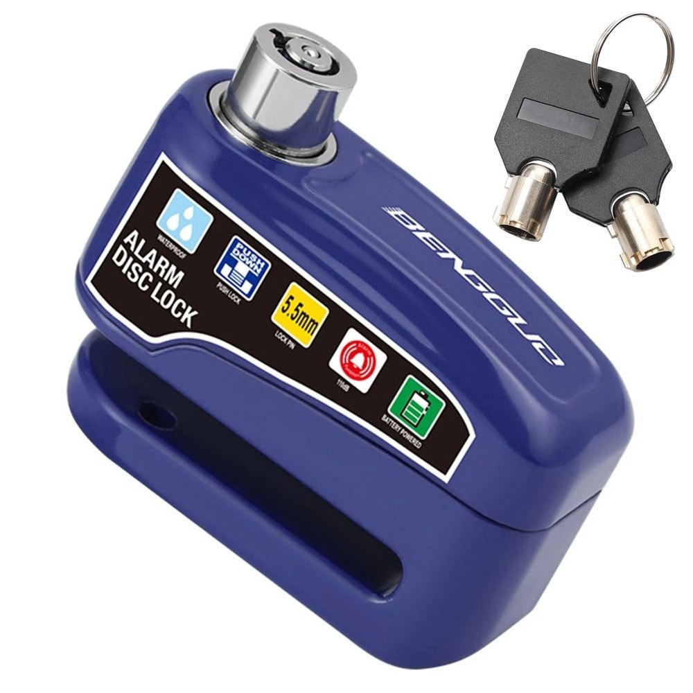 Motorcycle Disc Brake Lock With Alarm Waterproof Anti Theft Safety Lock 3