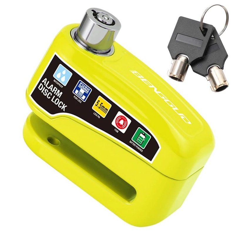 Motorcycle Disc Brake Lock With Alarm Waterproof Anti Theft Safety Lock 4