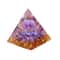 Handmade Orgonite Pyramid Natural Amethyst Crystal Energy Decor 11