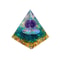 Handmade Orgonite Pyramid Natural Amethyst Crystal Energy Decor 13