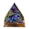 Handmade Orgonite Pyramid Natural Amethyst Crystal Energy Decor 15