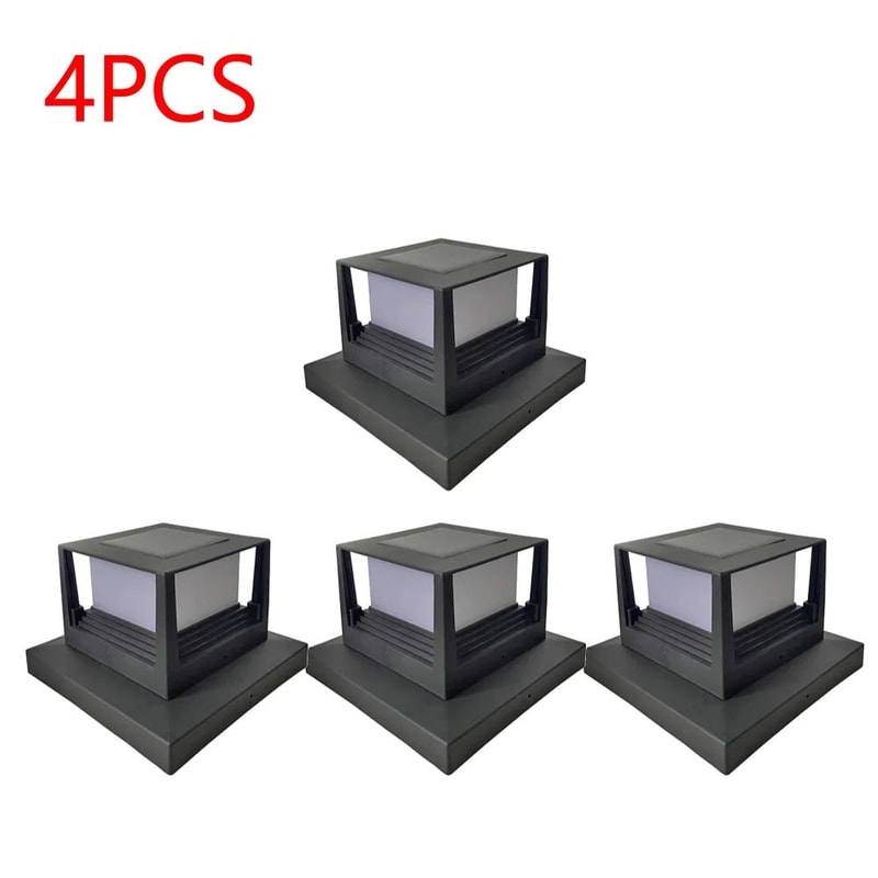 Solar Fence Light Waterproof Outdoor Solar Column Light For Garden And Gate 4