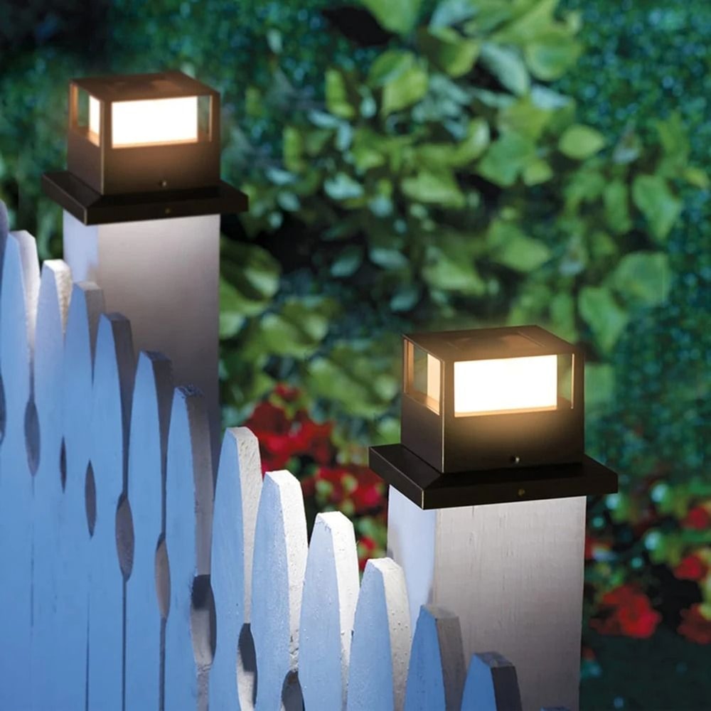 Solar Fence Light Waterproof Outdoor Solar Column Light For Garden And Gate 8