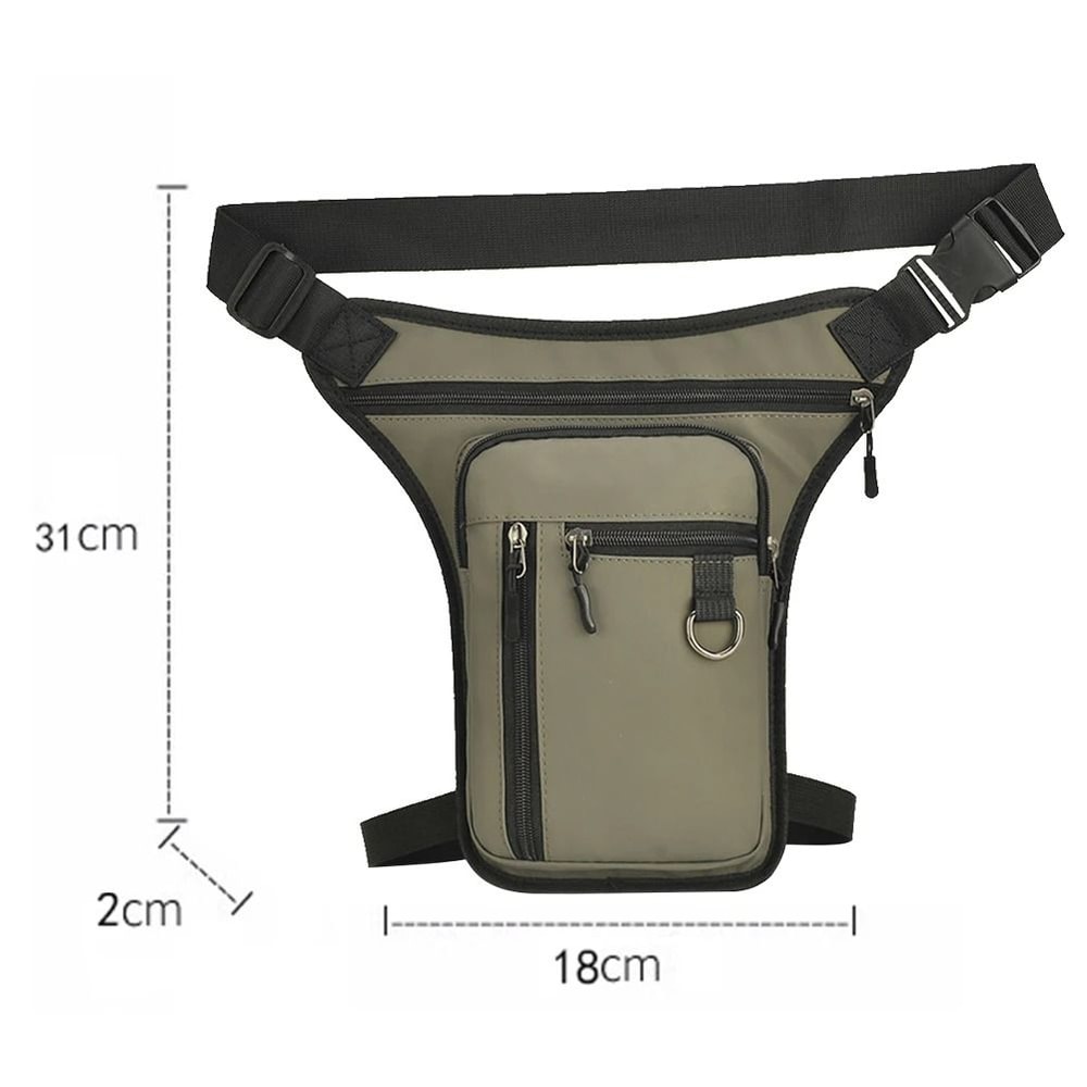 Motorcycle Drop Leg Bag Waterproof Nylon Thigh And Waist Bag For Men 3