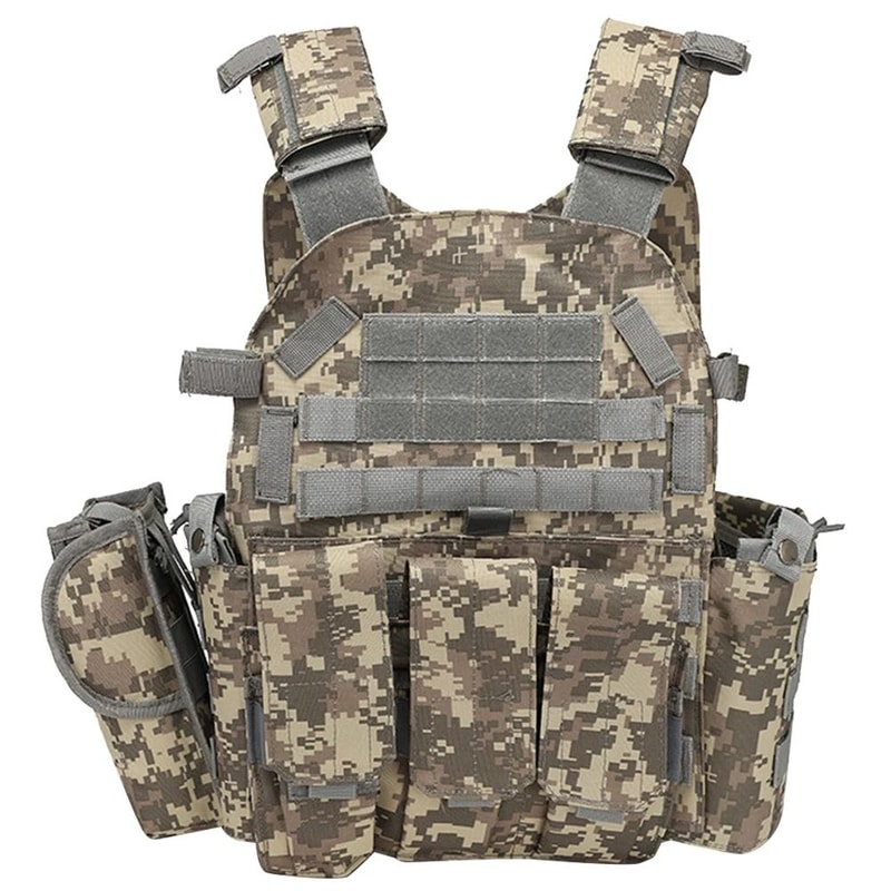 Adjustable Tactical Hunting Vest MOLLE Chest Vest Camouflage Outdoor Waistcoat 2