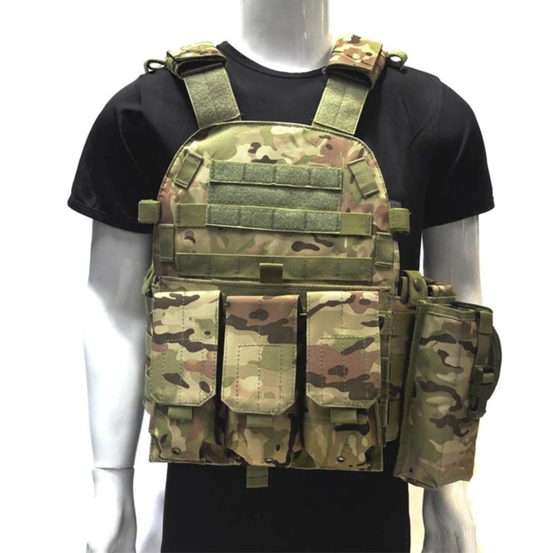Adjustable Tactical Hunting Vest MOLLE Chest Vest Camouflage Outdoor Waistcoat 0