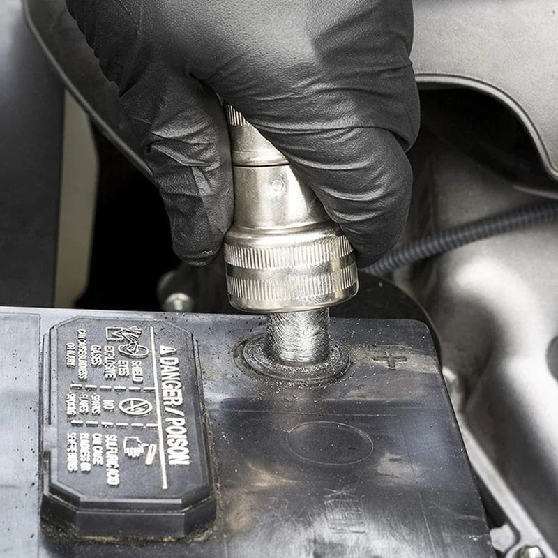 Car Battery Terminal Cleaner Wire Brush Anti Corrosion Battery Post Cleaning Tool 1