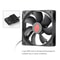 120mm High Speed PC Case Fan Quiet CPU Cooling Fan With Large Airflow 5