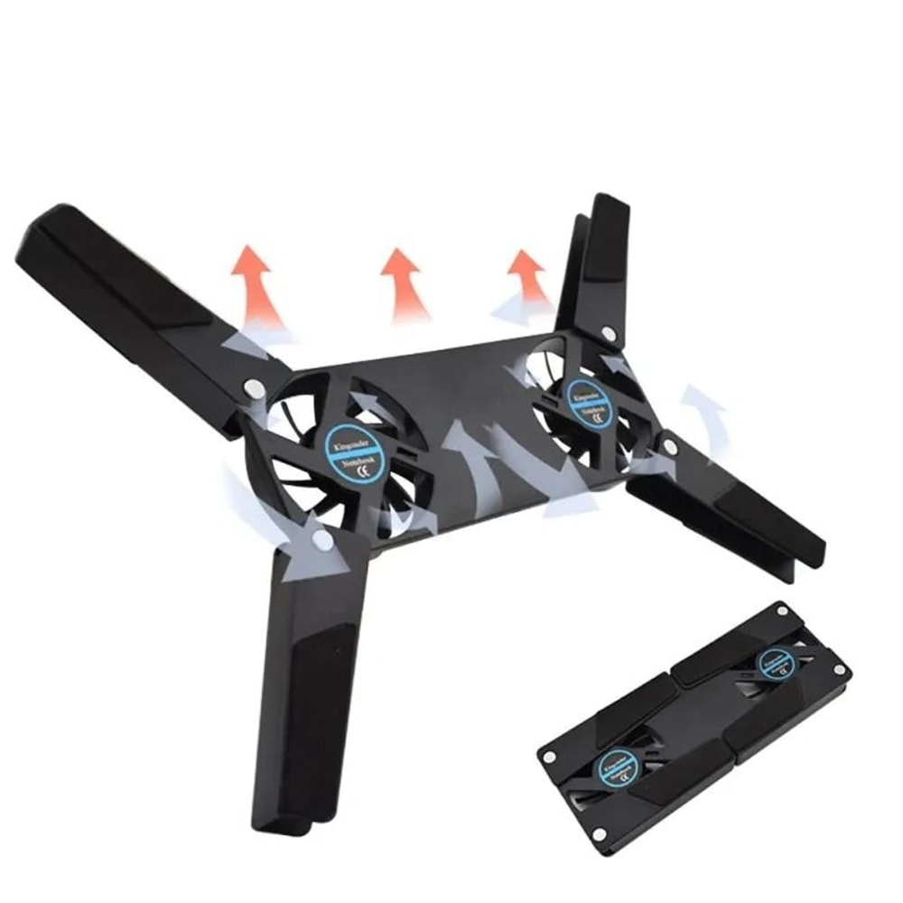 USB Laptop Cooling Pad Dual Fan Laptop Stand For 7 To 15 Inch Laptops 2