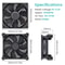 120mm USB Cooling Fan 5V Power Fan For Receiver DVR Router TV Box 3