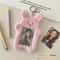 Cute Plush Photocard Holder Cartoon Keychain Photo Card Case 3