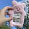 Cute Plush Photocard Holder Cartoon Keychain Photo Card Case 6