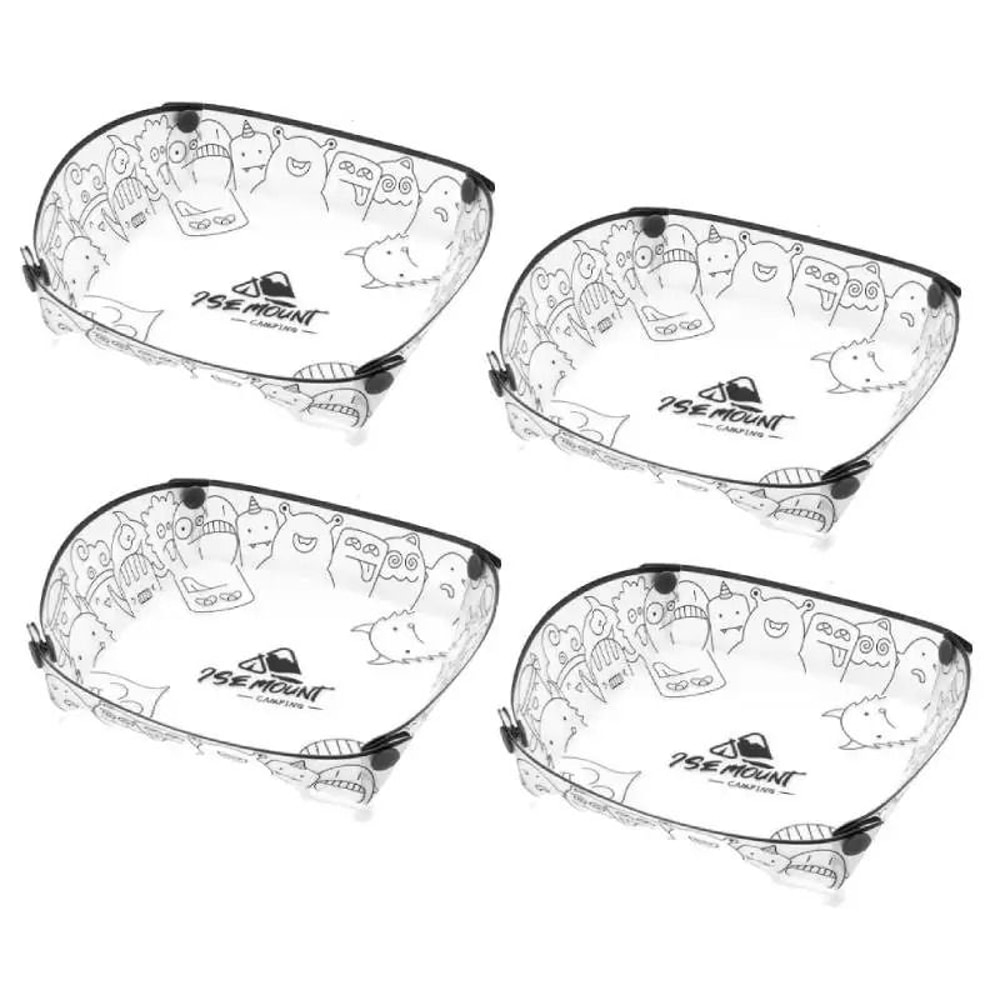 Collapsible Camping Bowl Set Foldable Outdoor Tableware For Travel And Picnic 9