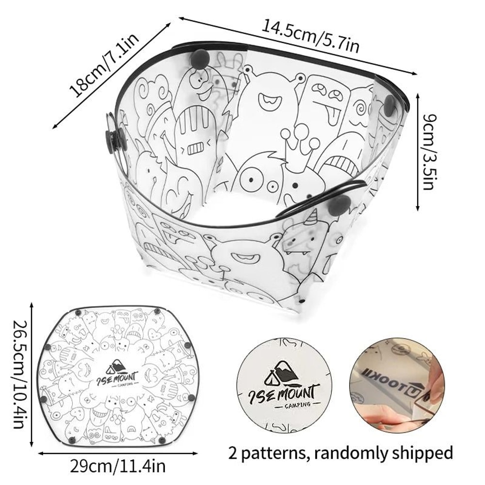 Collapsible Camping Bowl Set Foldable Outdoor Tableware For Travel And Picnic 2