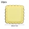 Solid Color Disposable Party Tableware Paper Plates And Cups Set 7