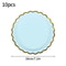 Solid Color Disposable Party Tableware Paper Plates And Cups Set 1