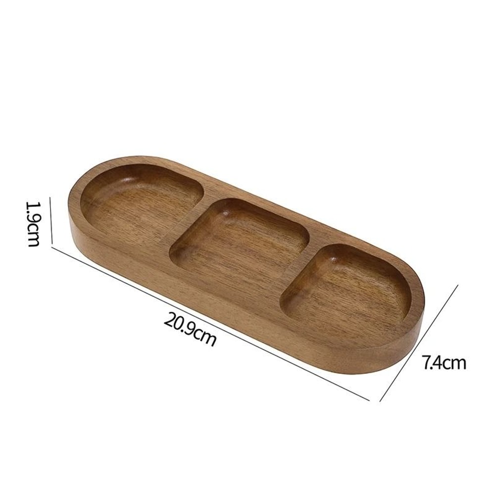 Mini Bamboo Tray Coaster Wood Saucer For Coffee Cups And Flower Pots 1