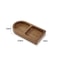 Mini Bamboo Tray Coaster Wood Saucer For Coffee Cups And Flower Pots 14