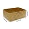 Woven Seagrass Rectangular Storage Basket For Home Organization 10