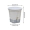 Transparent Self Watering Plant Pot With Drainage For Indoor Outdoor Plants 7