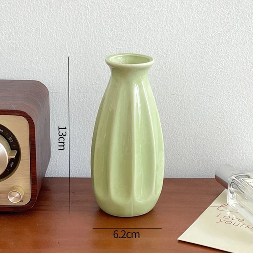 Modern Candy Color Ceramic Bud Vase For Desktop Home Decor 10