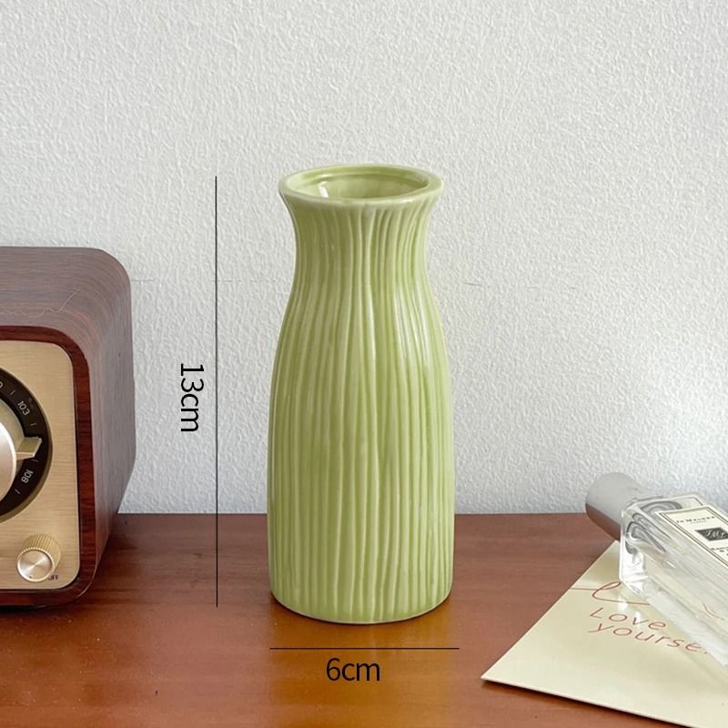 Modern Candy Color Ceramic Bud Vase For Desktop Home Decor 15