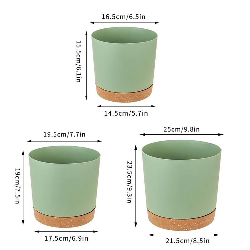 Self Watering Plant Pots Automatic Bottom Watering Planters With Saucer 12